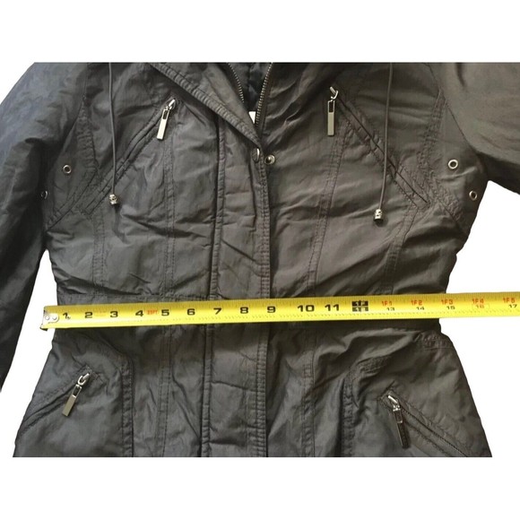 Laundry Shelli Segal Womens Coat Double Zip Adjustable Collar XS - Picture 11 of 12